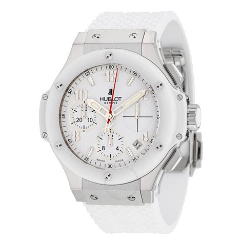 hublot big bang white strap white dial watch|big bang integrated titanium white.